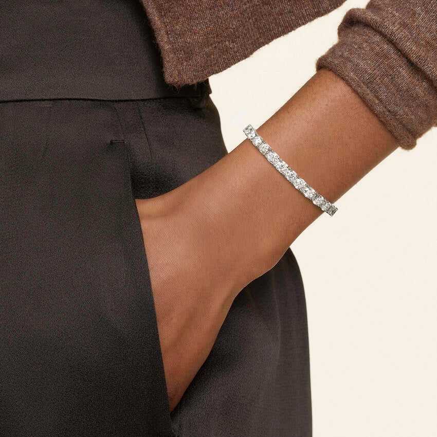 7 In. Lab Diamond Tennis Bracelet (27 ct. tw.) in 14K White Gold