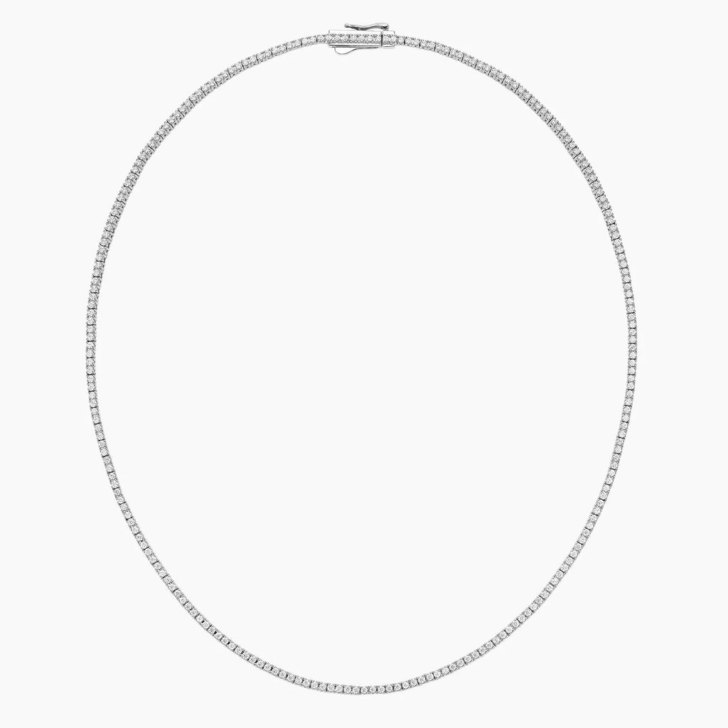 16 In. Perfect Four-Prong Lab Diamond Tennis Necklace (3 ct. tw.) in 14K Gold